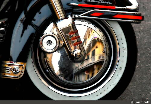 Harley Wheel ©Ron Scott